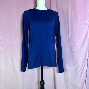 Jaanuu Compression Underscrub Top XL Navy Blue Long Sleeve EUC Moisture-Wicking